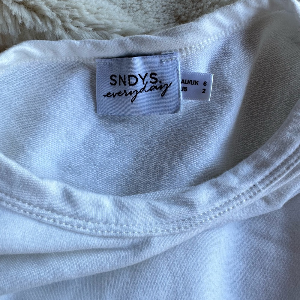 SNDYS Niko Tee Dress in White